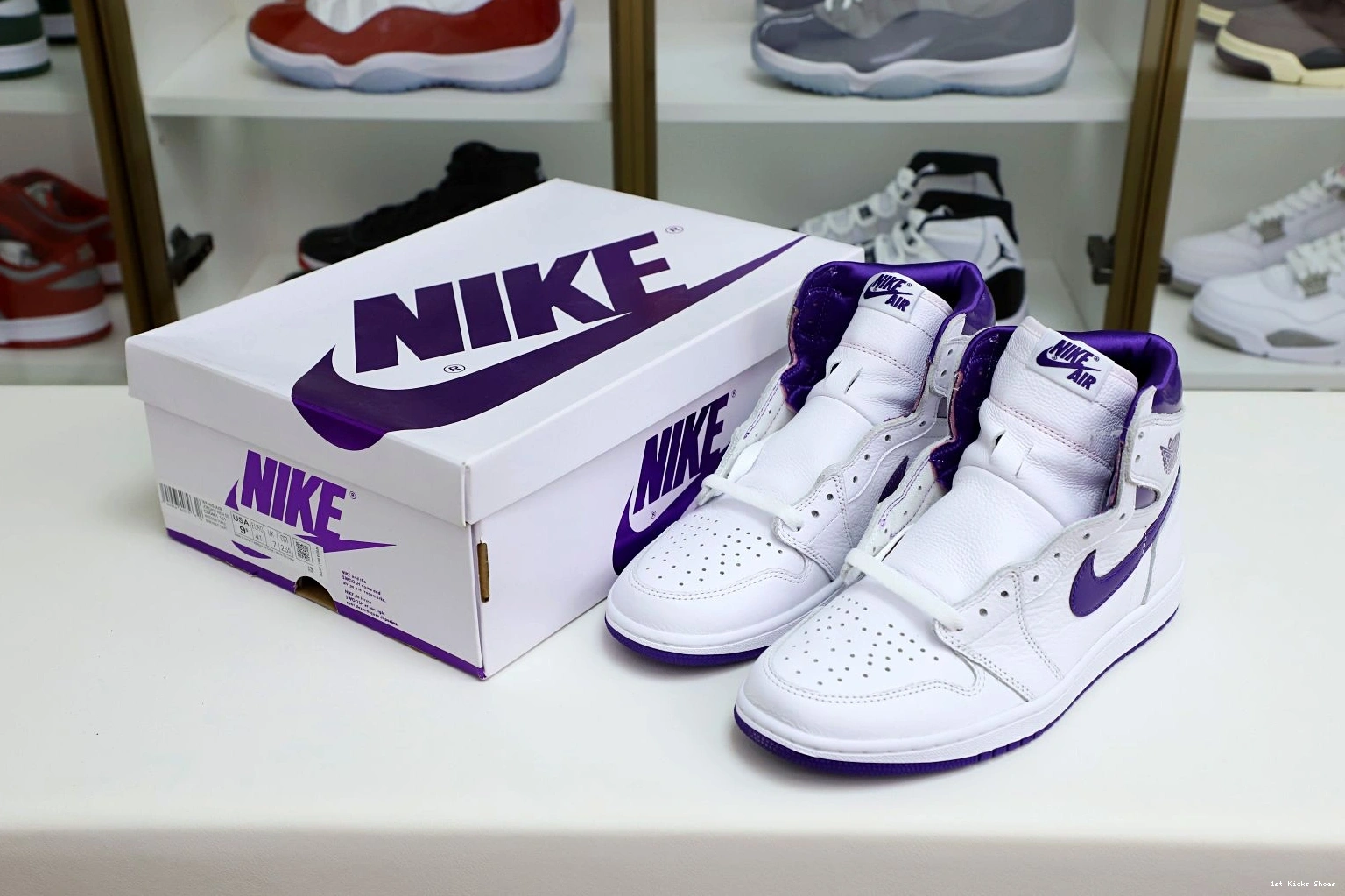 1st Kicks Shoes Jordan BestValue 1 1970 High Air Purple OG Kimikick Court 1202